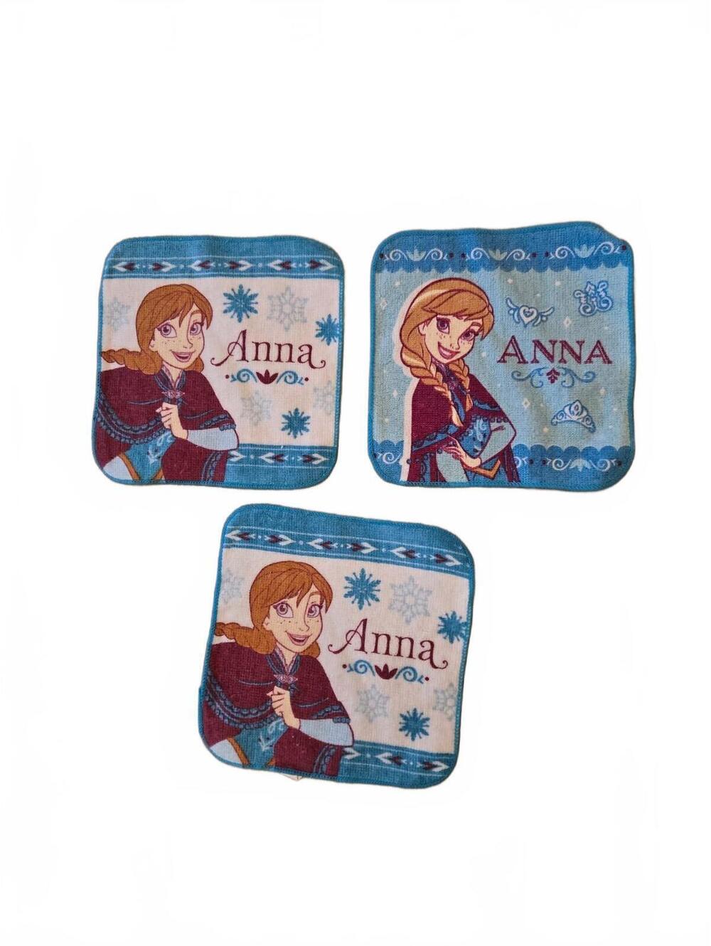 Disney Frozen Anna square washcloth set of 3